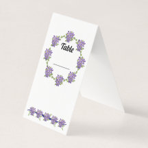 Tarjeta de mesa Purple Daisy
