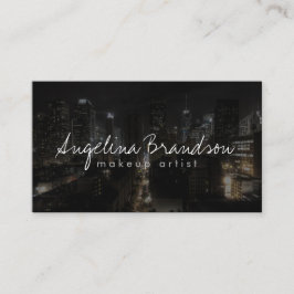 Visita Tarjeta de moda de foto de Ciudad Nocturna de un a