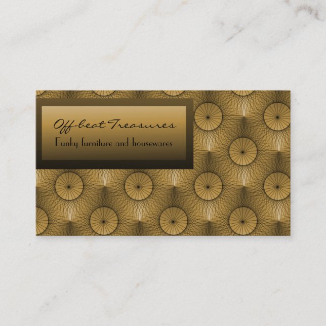 Visita Tarjeta de Moda ultramoderna, Honey Beige (Anverso)