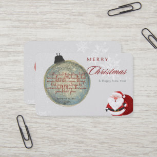 Visita tarjeta de navidad