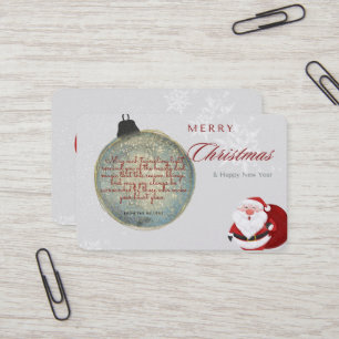 Visita tarjeta de navidad