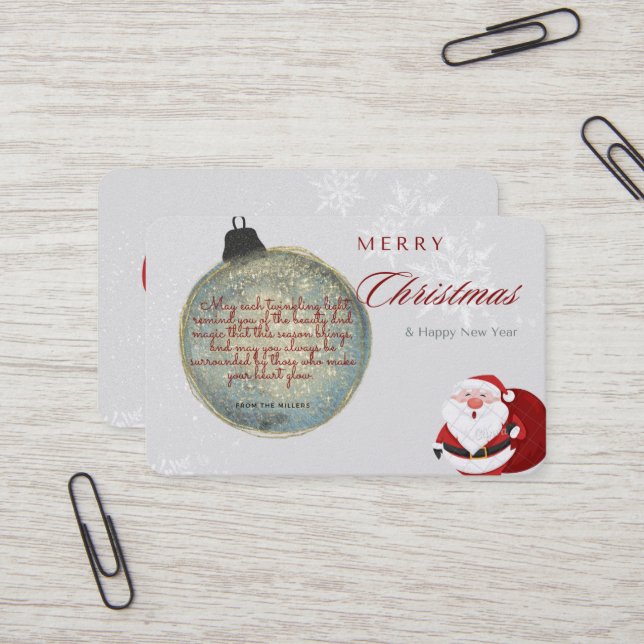 Visita tarjeta de navidad (Anverso/Reverso In Situ)