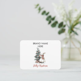 Visita Tarjeta de Navidad Elegante para Negocios | Tu Nom
