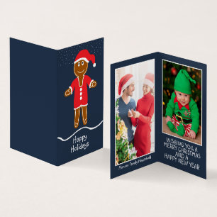 Visita Tarjeta de Navidades de fotografía familiar Ginger
