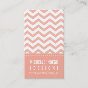 Visita TARJETA DE NEGOCIO audaz trendy chevron stripes ap