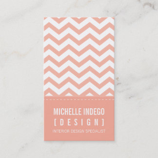 Visita TARJETA DE NEGOCIO audaz trendy chevron stripes ap