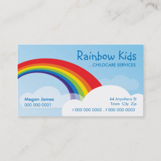 Visita TARJETA DE NEGOCIO BOLD :: arco iris divertido 1L