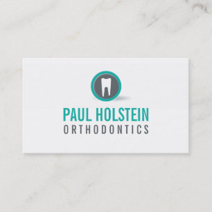 Visita TARJETA DE NEGOCIO BOLD DENTIST :: logotipo dental