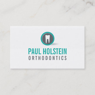 Visita TARJETA DE NEGOCIO BOLD DENTIST :: logotipo dental