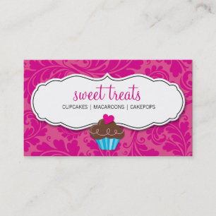 Visita TARJETA DE NEGOCIO bonito de cupcakes delicioso ro