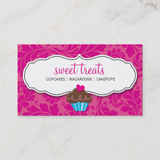 Visita TARJETA DE NEGOCIO bonito de cupcakes delicioso ro