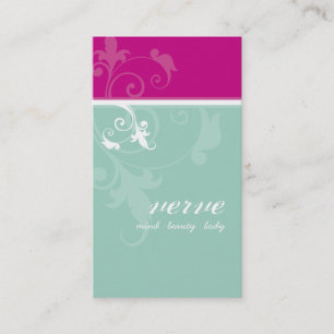 Visita TARJETA DE NEGOCIO bonito elegante verde menta ver