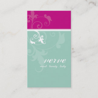 Visita TARJETA DE NEGOCIO bonito elegante verde menta ver