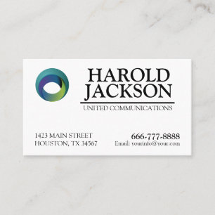Visita Tarjeta De Negocio Con Logo Y Texto Personalizado