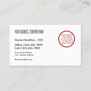 Visita Tarjeta De Negocio Con Logotipo Personalizado Pers