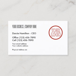 Visita Tarjeta De Negocio Con Logotipo Personalizado Pers
