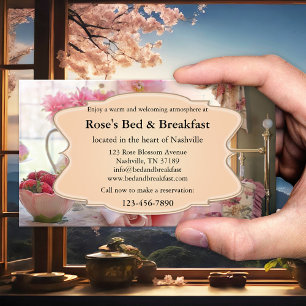 Visita Tarjeta de Negocio de Bed and Breakfast Romántico 