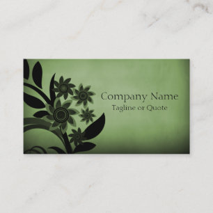 Visita Tarjeta de Negocio de Blooms Oscuros, Green Forest