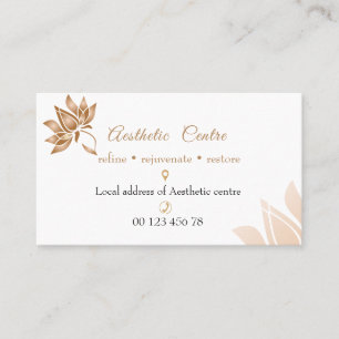 Visita Tarjeta de negocio de centro de cosmética, belleza