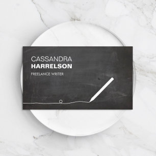 VISITA TARJETA DE NEGOCIO DE CHALKBOARD PARA AUTORES Y ES