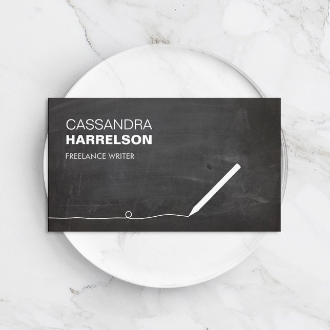 VISITA TARJETA DE NEGOCIO DE CHALKBOARD PARA AUTORES Y ES (Subido por el creador)