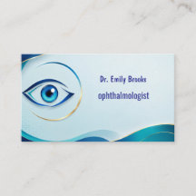 Tarjeta de Negocio de Cita Médica con Oftalmólogo