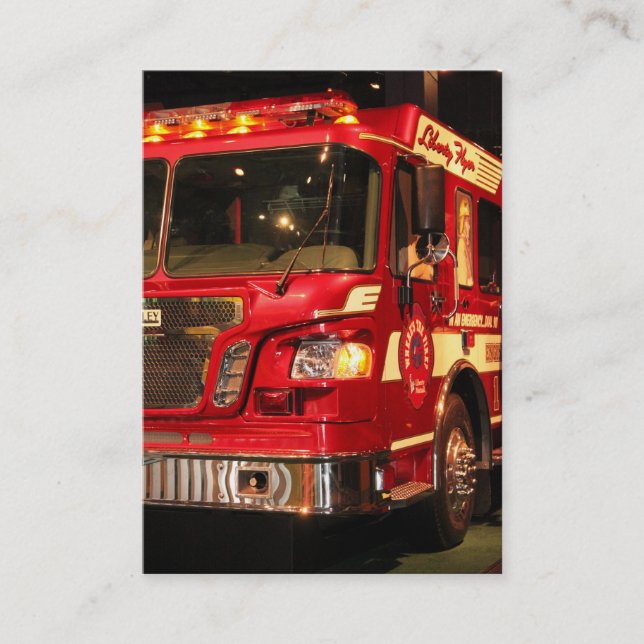 VISITA TARJETA DE NEGOCIO DE COMBATIENTES DE INCENDIO (Anverso)