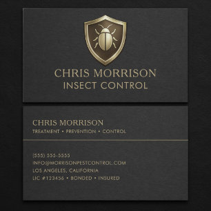 Visita Tarjeta de Negocio de Control de Insectos