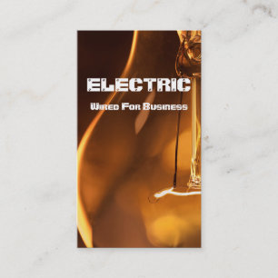Visita Tarjeta de Negocio de Electricidad Eléctrica
