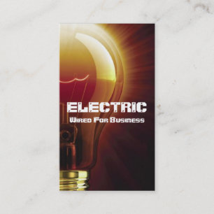 Visita Tarjeta de Negocio de Electricidad Eléctrica