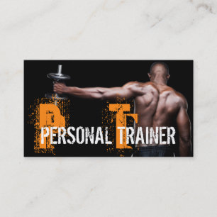 Visita Tarjeta de negocio de entrenador personal genial d