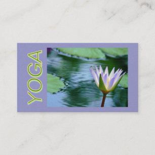 VISITA TARJETA DE NEGOCIO DE INSTRUCCIÓN DE YOGA DE LOTUS