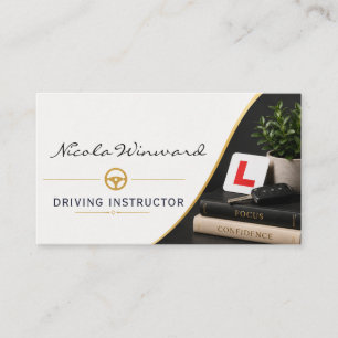 Visita Tarjeta de Negocio de Instructor de Conducción