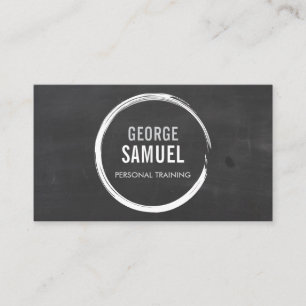VISITA TARJETA DE NEGOCIO DE LOGOTIPO DE CHALK SKETCH