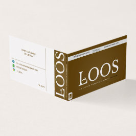 VISITA TARJETA DE NEGOCIO DE LOOS FOLDEADA