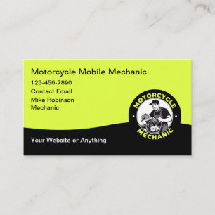 Visita Tarjeta de Negocio de Mecánico Móvil de Motociclet