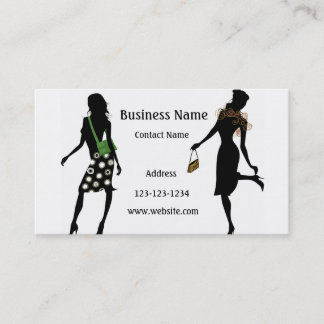 Visita tarjeta de negocio de moda fabulosa