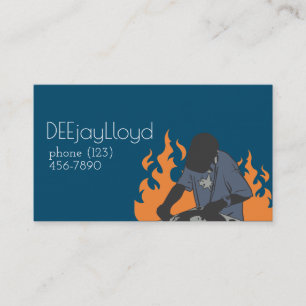 Visita Tarjeta De Negocio De Músico Dj