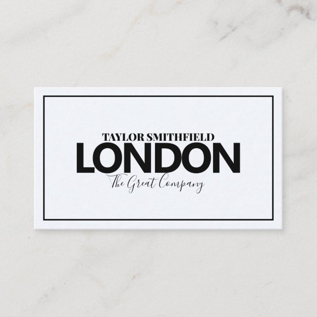 VISITA TARJETA DE NEGOCIO DE NUEVA CIUDAD MODERNA (Anverso)