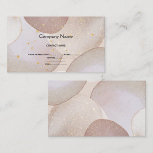 VISITA TARJETA DE NEGOCIO DE ORO DE MÁRMOL BUBBLE LUXE
