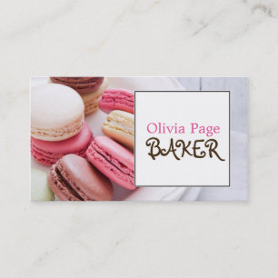 Visita Tarjeta de Negocio de Panadería de Dulces Rosados