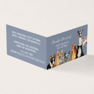 Visita Tarjeta de Negocio de Paseo de Perros