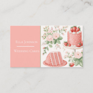 Visita Tarjeta de Negocio de Pastel de Boda Personalizado