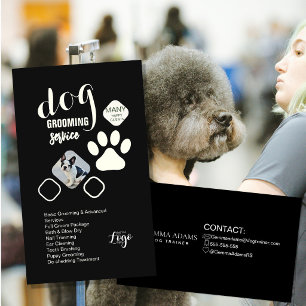 Visita Tarjeta de Negocio de Peluquería Canina   Coche de