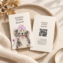 Tarjeta de Negocio de Peluquería de Perros Adorabl