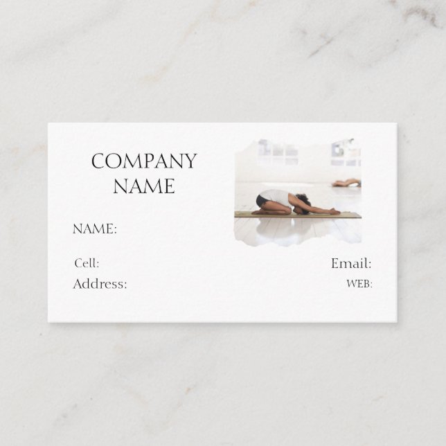 VISITA TARJETA DE NEGOCIO DE PLANTILLA BÁSICA (Anverso)