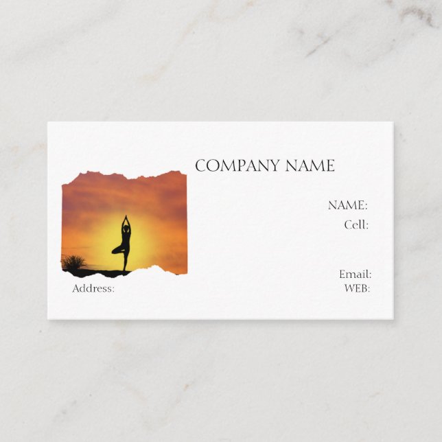 VISITA TARJETA DE NEGOCIO DE PLANTILLA BÁSICA (Anverso)