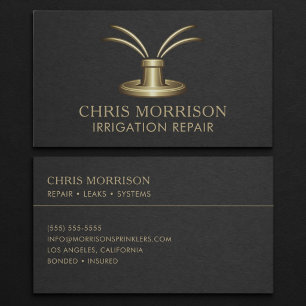 Visita Tarjeta de Negocio de Reparación de Riego