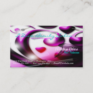 Visita Tarjeta de negocio de salón de belleza/spa
