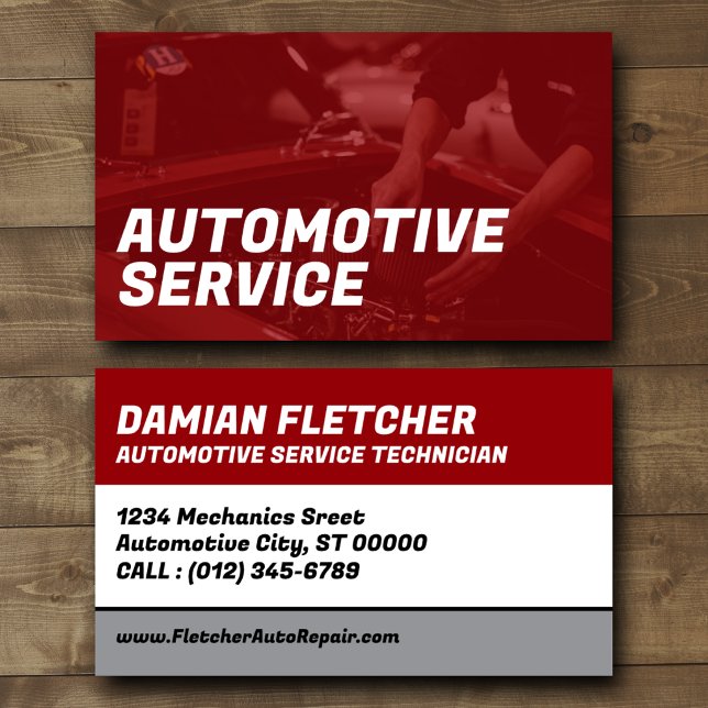 Visita Tarjeta de Negocio de Servicio Automotriz (Subido por el creador)